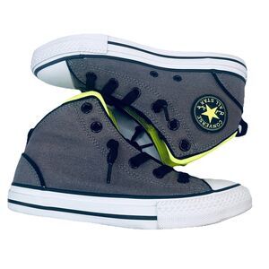 Converse Chuck Taylor All Star Shoes Youth Size 3 Gray Mid Top Sneakers